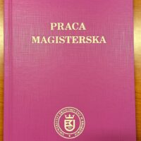 okładka praca dyplomowa różowa